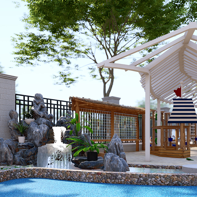 Sand and water area design