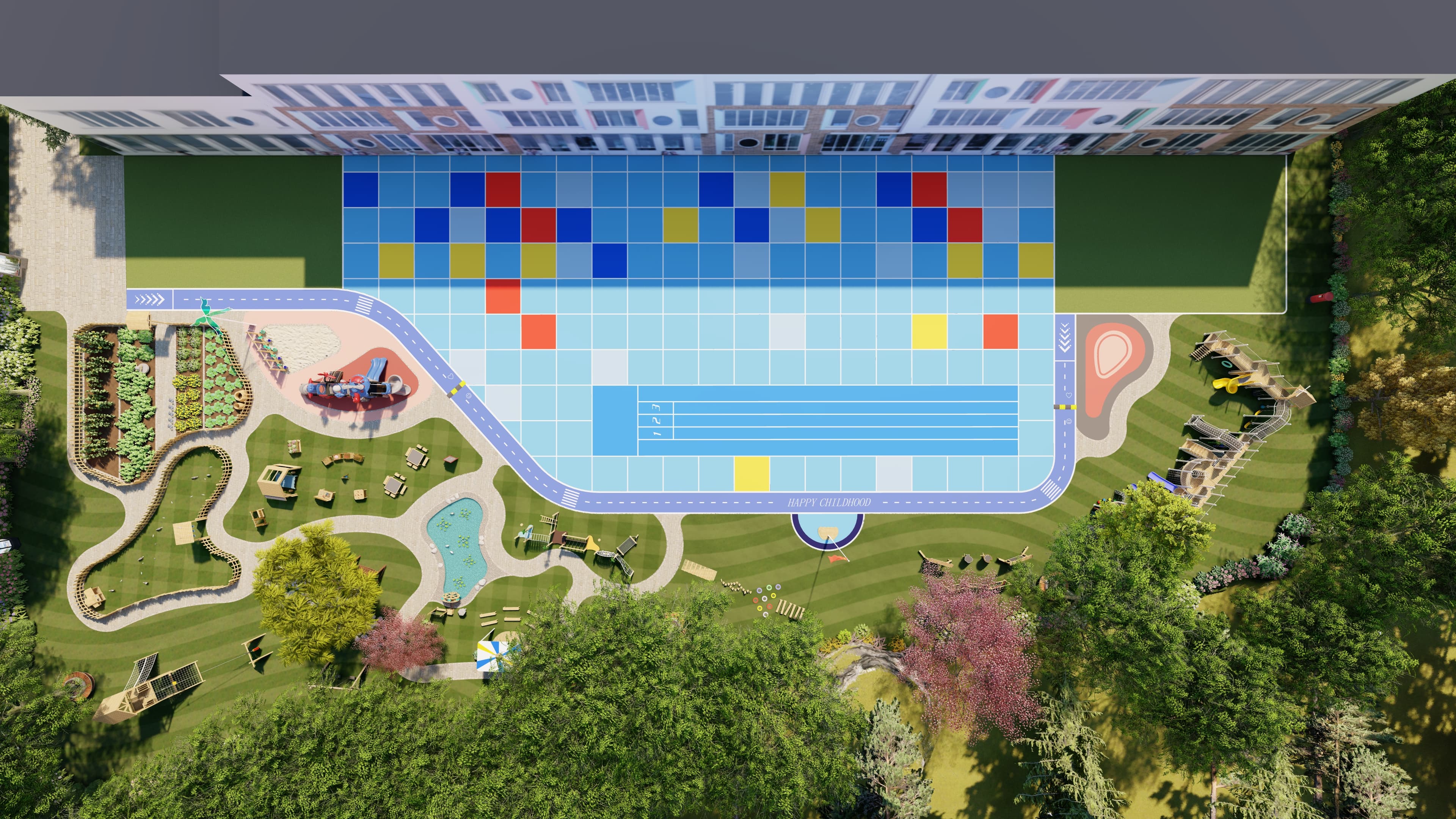 Sunplay full-site outdoor play space design